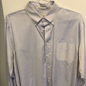 Blue button collared dress shirt